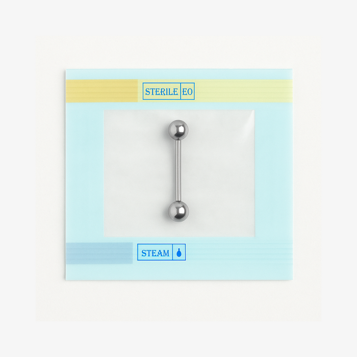 EO Gas Sterilised 316L Surgical Steel Tongue Barbell with Ball - Monster Piercing