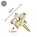 925 Sterling Silver CZ Jewelled Flower Push-Fit Top