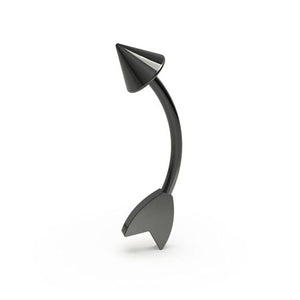 316L Surgical Steel Arrow Curved Barbell