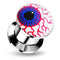 Flesh Tunnel aus Chirurgenstahl mit Innengewinde und Logo