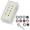 925 Sterling Silver 10pcs Jewelled CZ Straight End Nose Stud Box