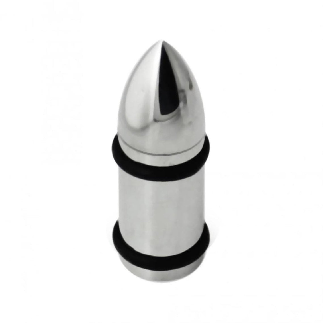 316L Surgical Steel Bullet with O-Rings Internally Threaded Tunnel ...