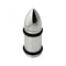 316L Surgical Steel Bullet with O-Rings Internally Threaded Tunnel