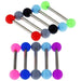 316L Surgical Steel Tongue Barbell Simple UV Balls (Pack of 10) - Monster Piercing