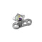 G23 Titanium Jewelled Star Top Dermal Anchor