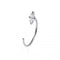 Nasenring aus 925er Sterlingsilber mit Krappenfassung und Marquiseschliff
