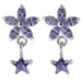 Jewelled Flower Filigree with Star Ear Ring - Monster Piercing