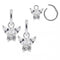 925 Sterling Silver Butterfly Drop Hinged Clickers