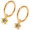 925 Sterling Silver Star Drop Hinged Clickers