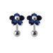 925 Sterling Silver Jewelled Daisy Ear Stud - Monster Piercing