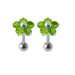 925 Sterling Silver Jewelled Daisy Ear Stud - Monster Piercing
