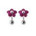 925 Sterling Silver Jewelled Daisy Ear Stud - Monster Piercing