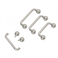 G23 Titanium Internally Threaded Staple Surface Barbell