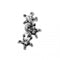 316L Surgical Steel Jewelled Three Stars Cartilage Ear Stud