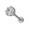 316L Surgical Steel  Crown Setting Jewelled Ear Stud