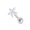 316L Surgical Steel Plain Star Top Cartilage Ear Stud
