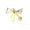 316L Surgical Steel Jewelled Bow Tie Ear Stud