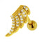 316L Surgical Steel Jewelled Wing Ear Stud