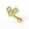316L Surgical Steel Jewelled Dotted Arrow End Cartilage Ear Stud